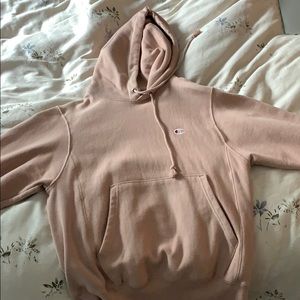 rose champion reverse weave hoodie sweatshirt